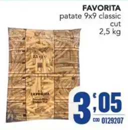 Gruppo di Palo Favorita patate 9x9 classic cut offerta