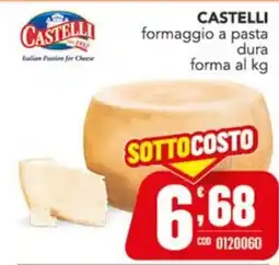 Gruppo di Palo Castelli formaggio a pasta dura offerta