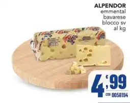 Gruppo di Palo Alpendor emmental bavarese blocco sv offerta