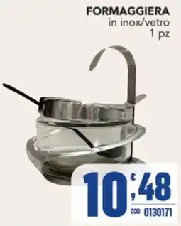Gruppo di Palo Formaggiera in inox/vetro offerta