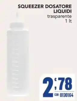 Gruppo di Palo Squeezer dosatore liquidi trasparente offerta
