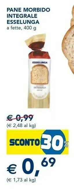 Esselunga Esselunga - pane morbido integrale 400 g(ml) offerta