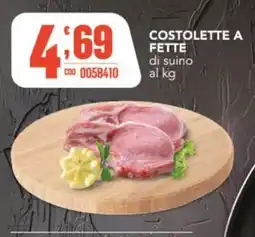 Gruppo di Palo Costolette a fette di suino offerta