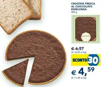 Esselunga Esselunga crostata fresca al cioccolato 400 g offerta