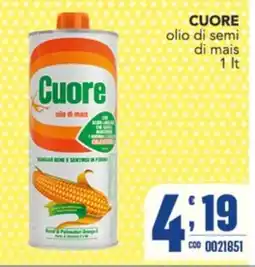 Gruppo di Palo Cuore olio di mais offerta