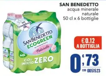 Gruppo di Palo San Benedetto acqua minerale naturale offerta