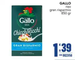 Gruppo di Palo Gallo riso gran risparmio offerta