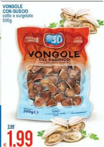 MD Discount Vongole con guscio cotte e surgelate 500 g offerta