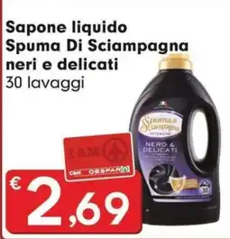 Eurospar Sapone liquido Spuma Di Sciampagna neri e delicati offerta