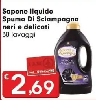 Sapone liquido Spuma Di Sciampagna neri e delicati