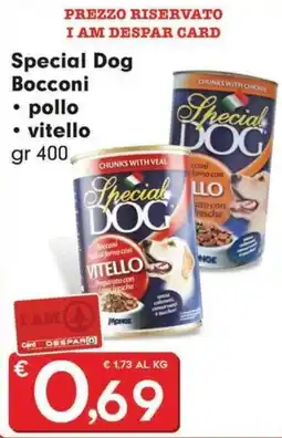 Eurospar Special Dog Bocconci pollo vitello offerta