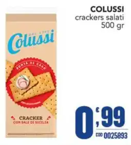 Gruppo di Palo Colussi crackers salati offerta