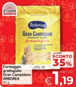 Despar Formaggio grattugiato Gran Campidano ARBOREA offerta