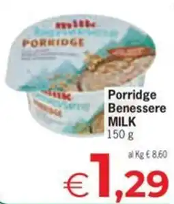 Despar Porridge Benessere MILK offerta
