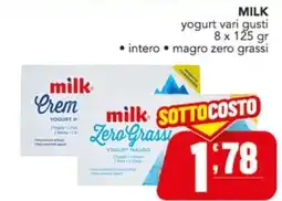 Gruppo di Palo milk yogurt vari gusti offerta