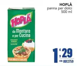 Gruppo di Palo Hoplà panna per dolci offerta