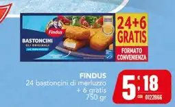 Gruppo di Palo Findus bastoncini di merluzzo offerta
