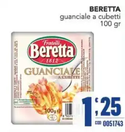 Gruppo di Palo Fratelli Beretta guanciale a cubetti offerta