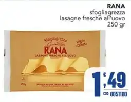 Gruppo di Palo Sfogliagrezzza lasagne fresche all'uovo RANA offerta