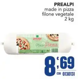 Gruppo di Palo Prealpi made in pizza filone vegetale offerta