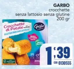 Gruppo di Palo Garbo crocchette di patate senza lattosio senza glutine offerta