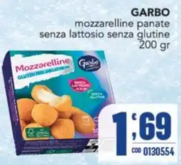 Gruppo di Palo Garbo mozzarelline panate senza lattosio senza glutine offerta