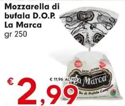 Eurospar Mozzarella di bufala D.O.P. La Marca offerta