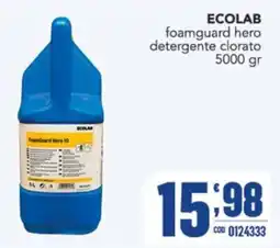 Gruppo di Palo Ecolab foamguard hero detergente clorato offerta