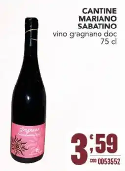 Gruppo di Palo Cantine Mariano Sabatino vino gragnano doc offerta