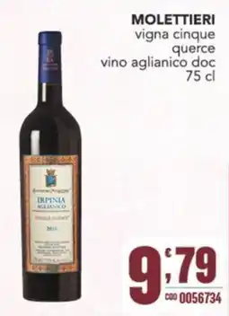 Gruppo di Palo Molettieri vigna cinque querce vino aglianico doc offerta