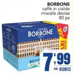 Gruppo di Palo Borbone Caffè in cialde miscela decisa offerta
