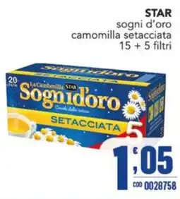 Gruppo di Palo Sognidororo camomilla setacciata offerta