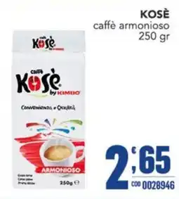 Gruppo di Palo Caffè Kose armonioso offerta