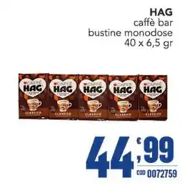 Gruppo di Palo HAG caffè bar offerta