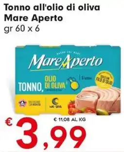 Eurospar Tonno all'olio di oliva Mare Aperto offerta