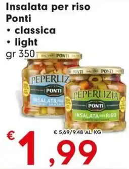 Eurospar Insalata per riso Ponti offerta