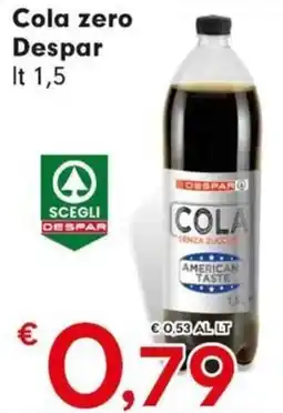 Eurospar Cola zero Despar offerta