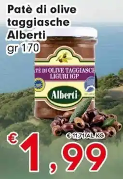 Eurospar Patè di olive taggiasche Alberti offerta
