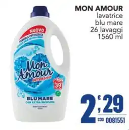 Gruppo di Palo Mon Amour detergente lavatrice blu mare offerta