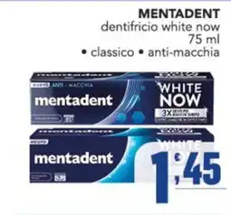 Gruppo di Palo mentadent dentifricio white now offerta