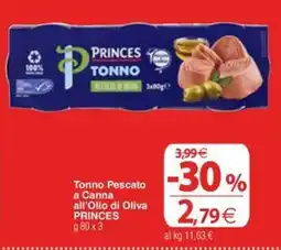 Docks Cash&Carry Tonno Pescato a Canna all'Olio di Oliva PRINCES offerta