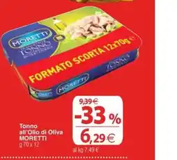 Docks Cash&Carry Tonno all'Olio di Oliva MORETTI offerta