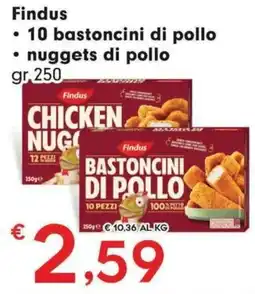 Eurospar Findus bastoncini di pollo offerta