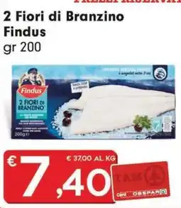 Eurospar 2 Fiori di Branzino Findus offerta