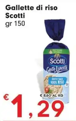 Eurospar Gallette di riso Scotti offerta