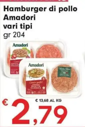 Hamburger di pollo Amadori