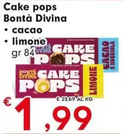 Eurospar Cake pops Bontà Divina offerta