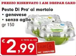 Eurospar Pesto Di Pra' al mortaio offerta