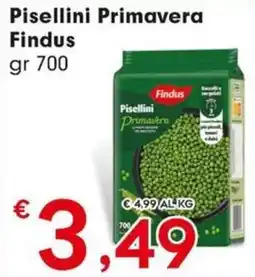 Eurospar Pisellini Primavera Findus offerta