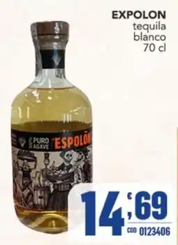 Gruppo di Palo Espolón tequila blanco offerta